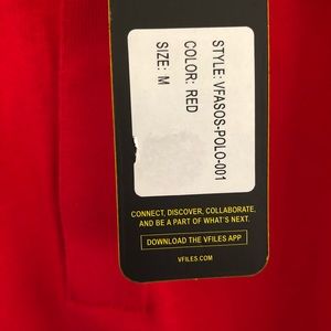 VFiles Long Sleeve Red Rugby Shirt